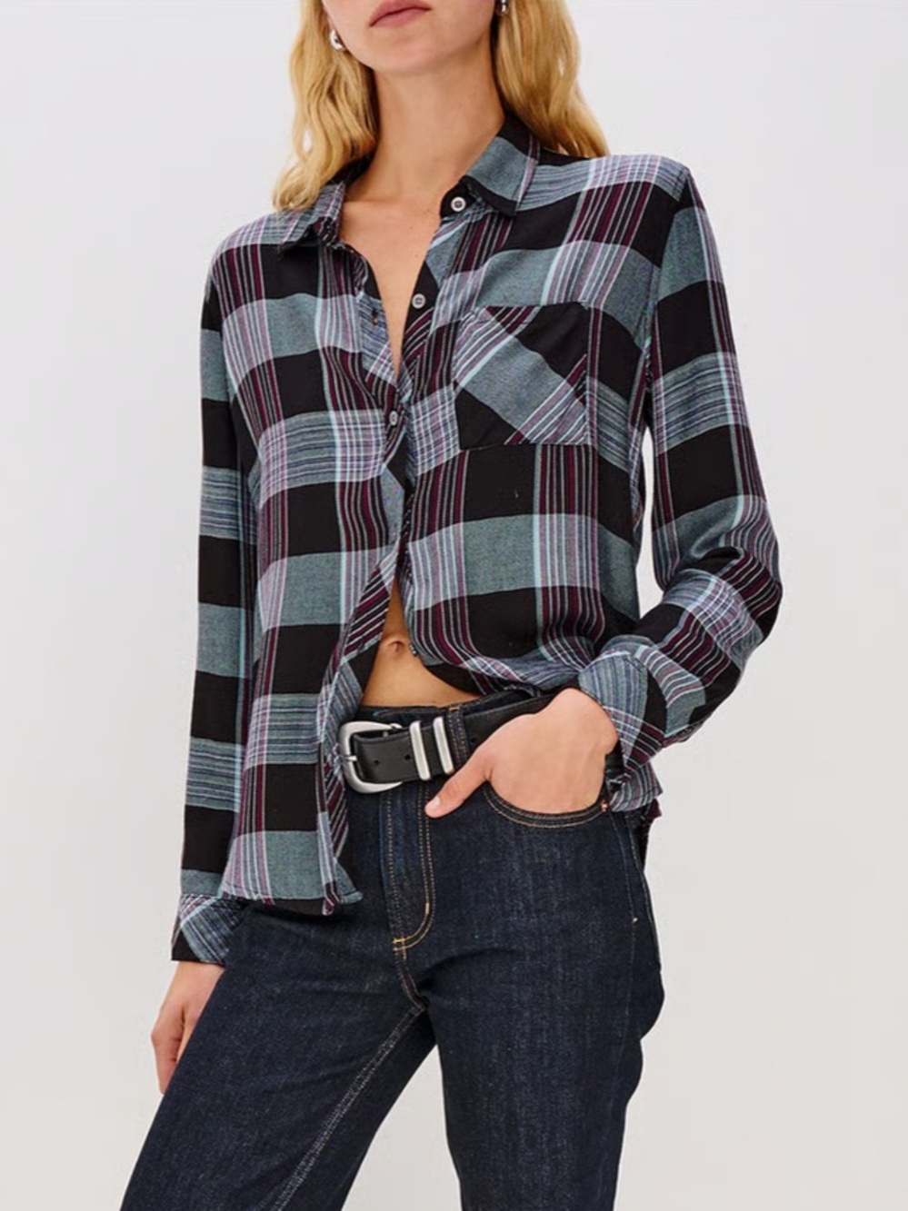 🔥 RAILS Straight checked shirt - Multicolored – HUNTER medium - Picture 2 of 7
